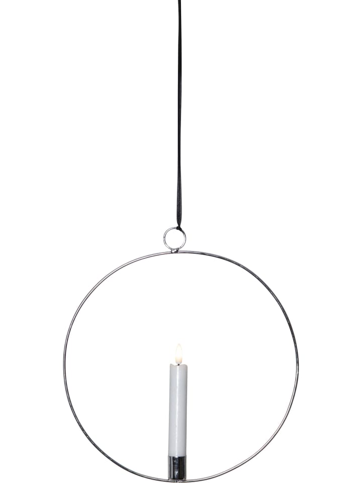 STAR Trading LED Lichterkranz 'Flamme Ring', silber, 30cm günstig kaufen onesize