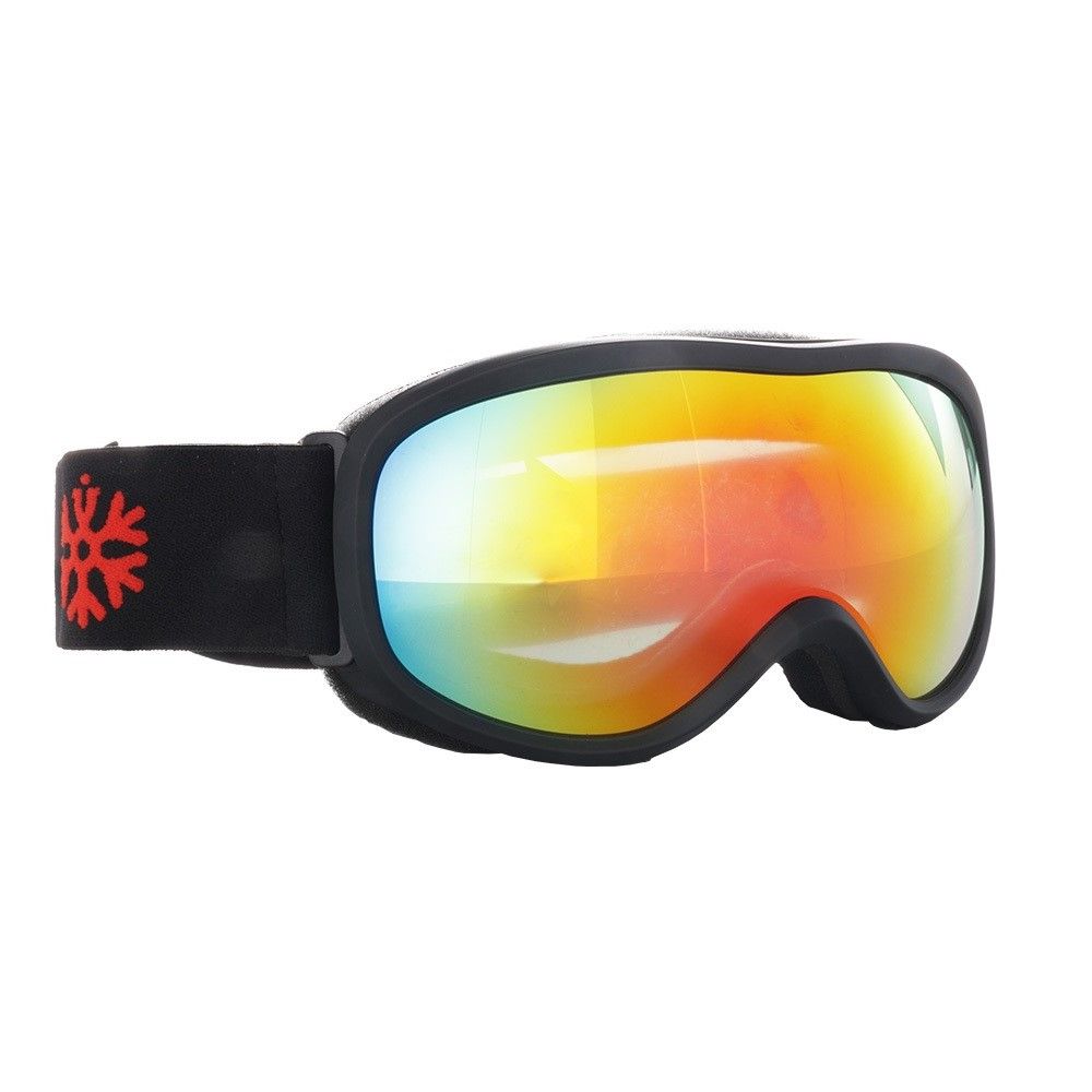 IVOL schwarz Rotes Spiegelglas Kinder Skibrille