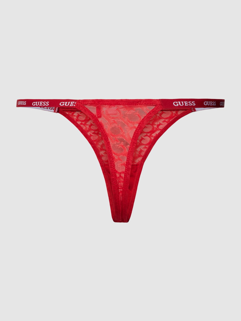 String mit Logo-Muster Modell 'EDYTHA' in rot