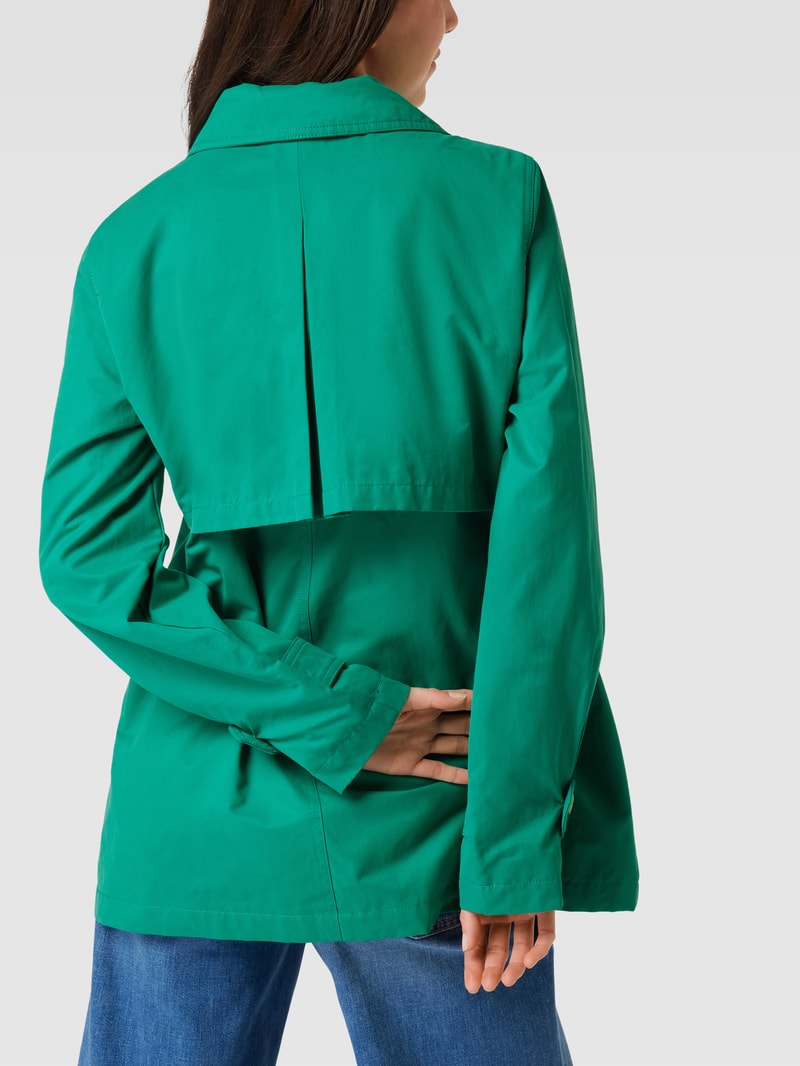 Jacke mit Reverskragen in grün