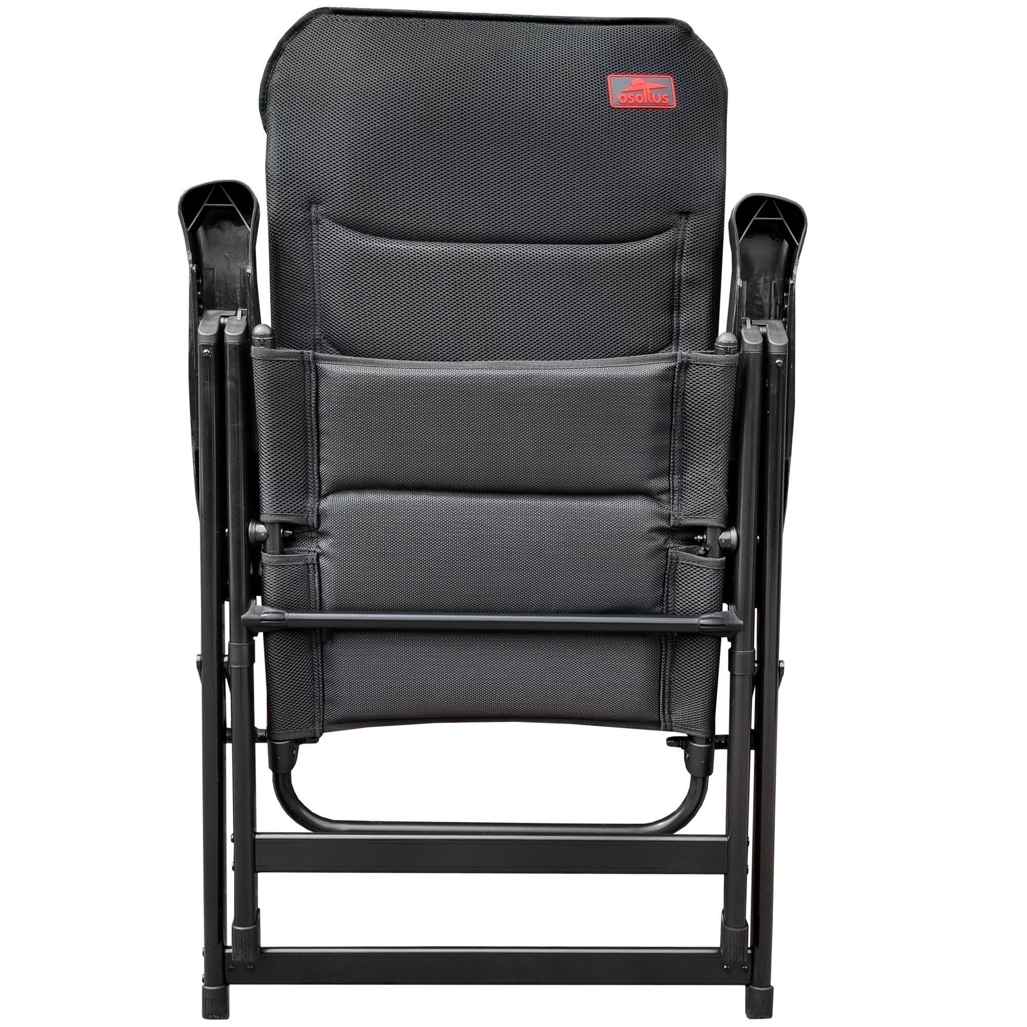 osoltus Campingstuhl osoltus Alu Camping Klappsessel Hochlehner 3D Soft Touch Black Magic