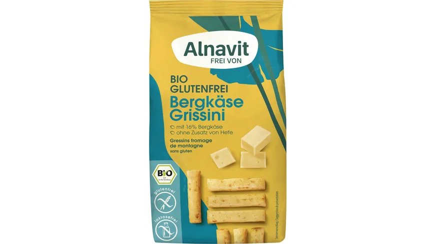 Alnavit Bio Bergkäse Grissini glutenfrei 100 g