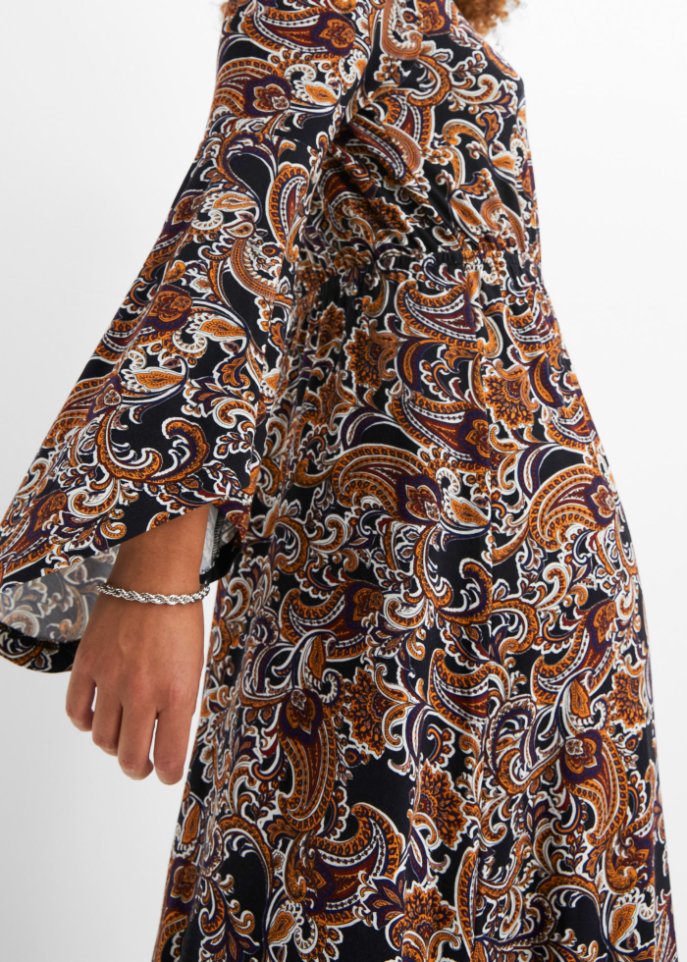 bedrucktes Kleid aus nachhaltiger Viskose
