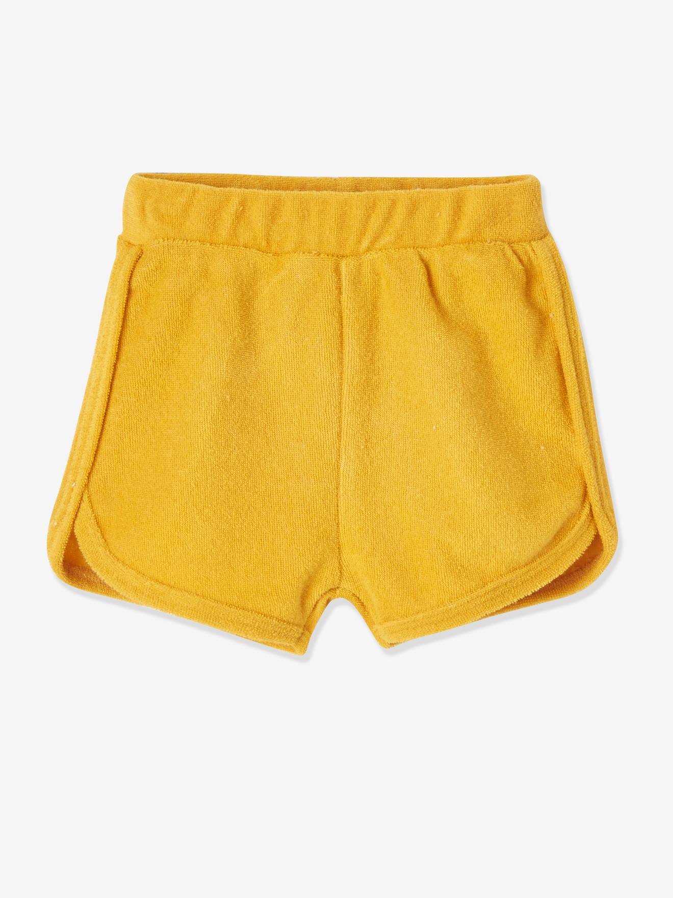 Lot de 4 shorts en éponge bébé lot jaune épicé