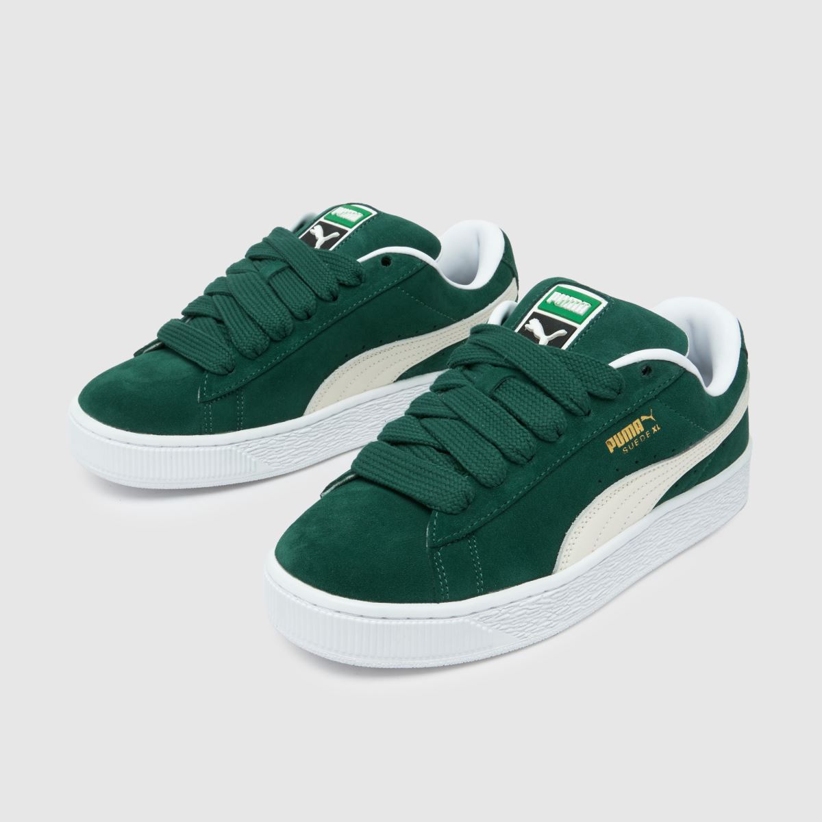 PUMA suede xl superge v temno zeleni barvi
