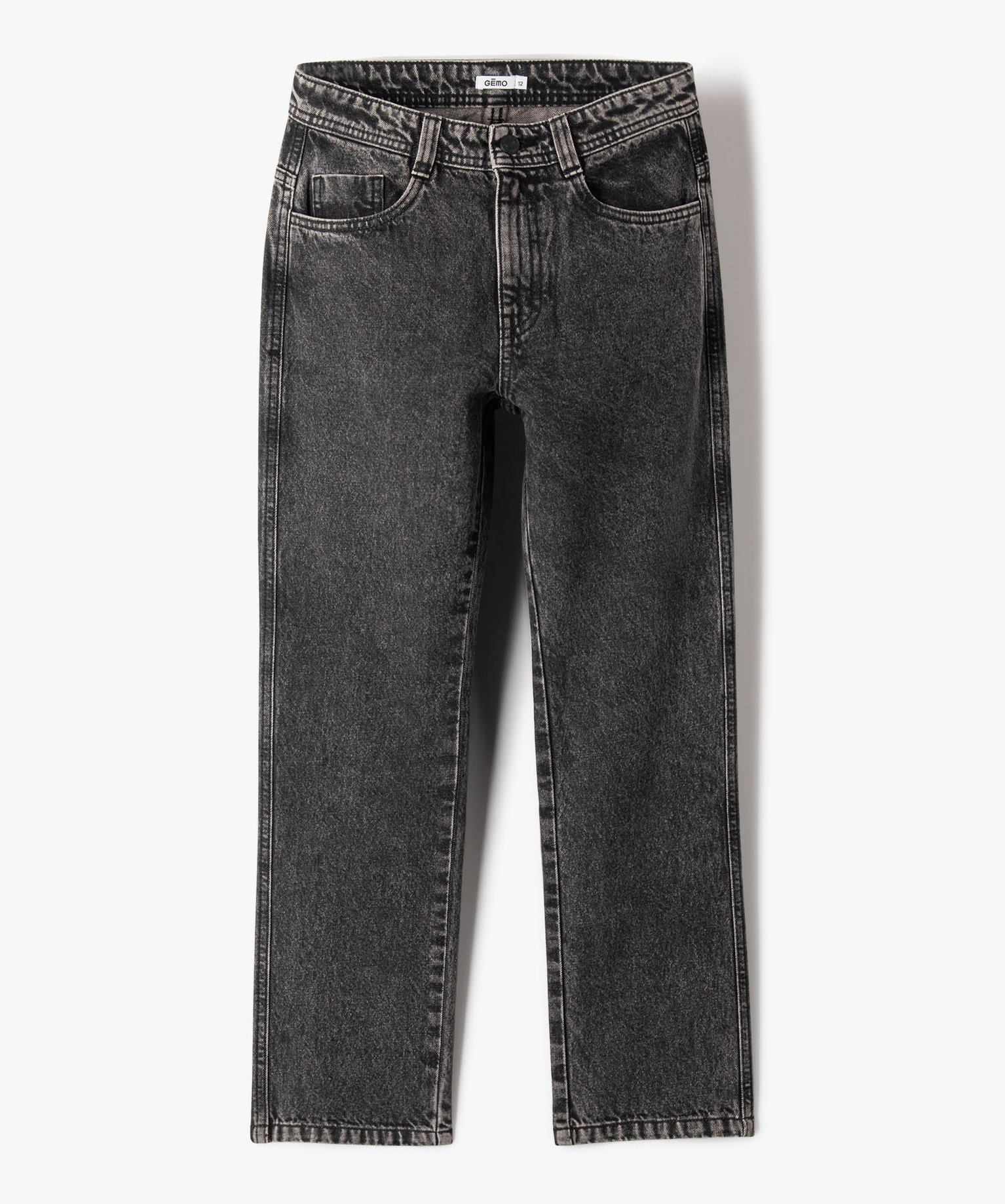 Jean coupe large Garçon noir | GEMO