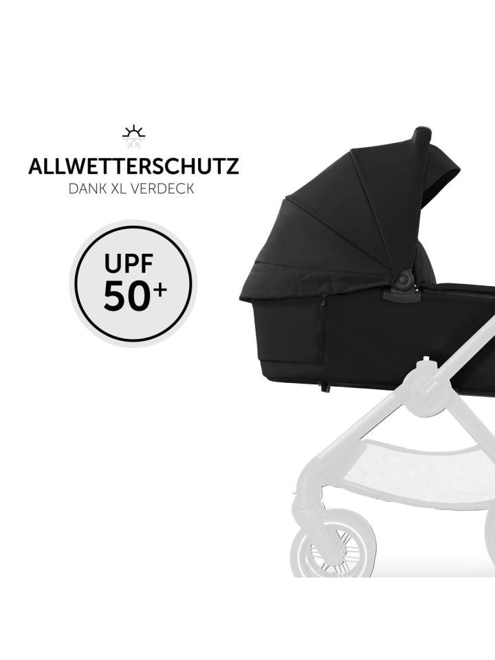 Hauck Faltbare Babywanne (Carrycot) für Walk N Care Kinderwagen in schwarz günstig kaufen onesize