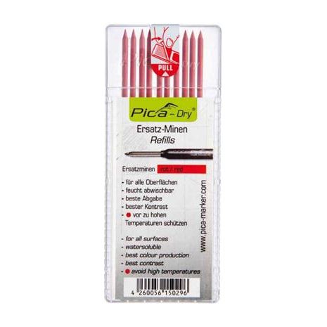 Pica PI4031 4031 Refill uscat roșu rezistent la apă pentru evidențiator