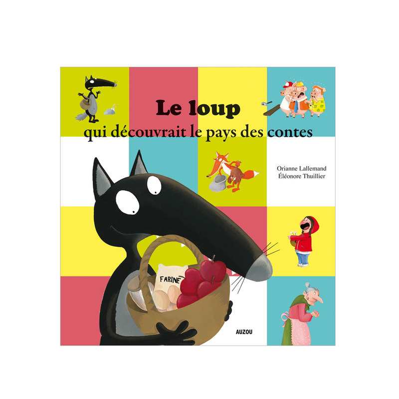 Livre Ma malette Loup au pays des contes Puzzle domino - Auzou