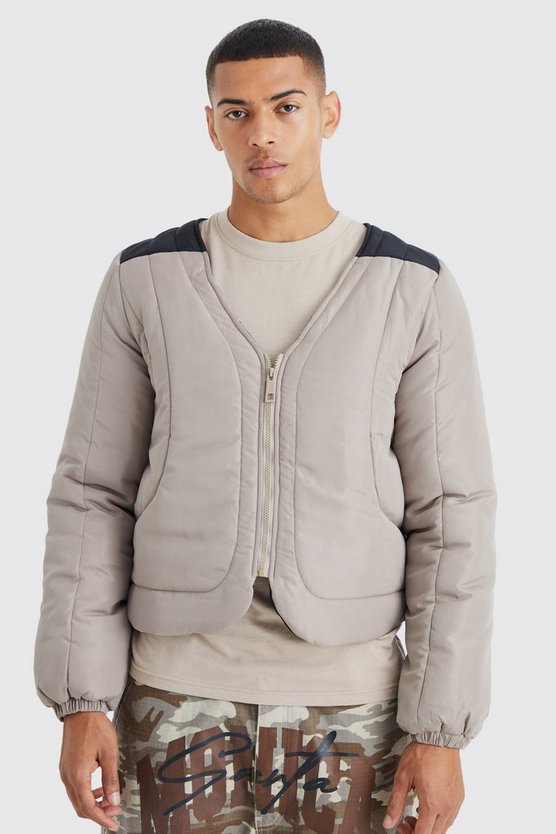 Kastige Steppjacke