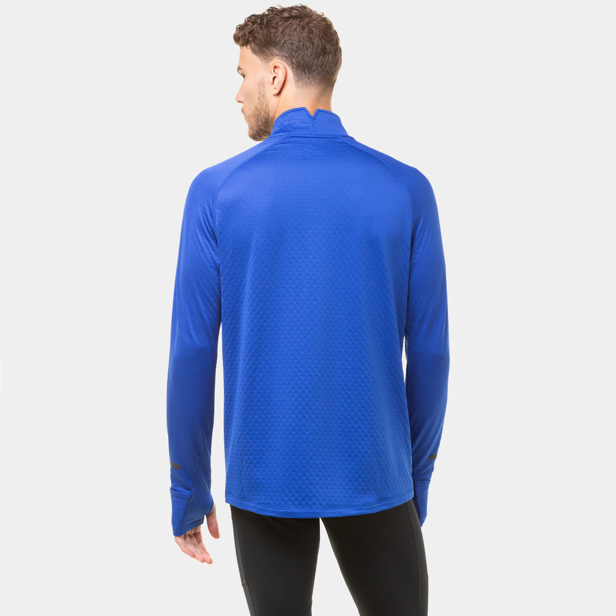 Tech Prism 1/2 Zip Laufshirt Herren - Blau