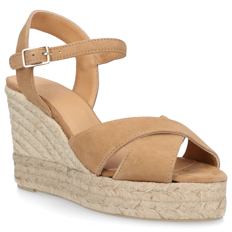 CASTAÑER - Sandalen BLAUDELL Veloursleder - beige