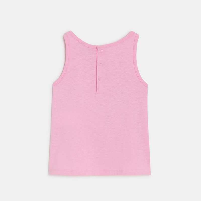 Débardeur bébé fille rose imprimé plage Catimini