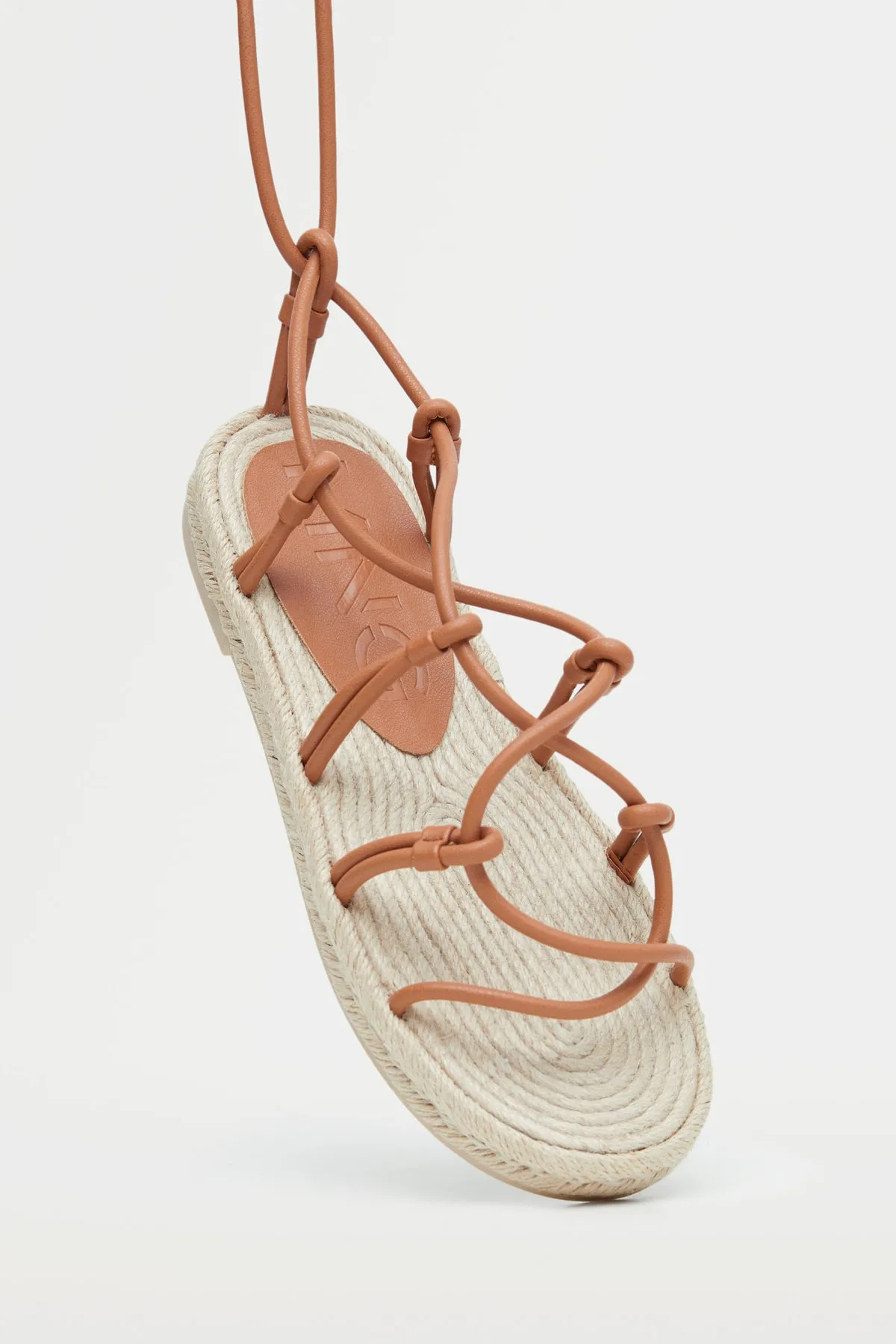 MANGO  Braune Damensandalen 37000822