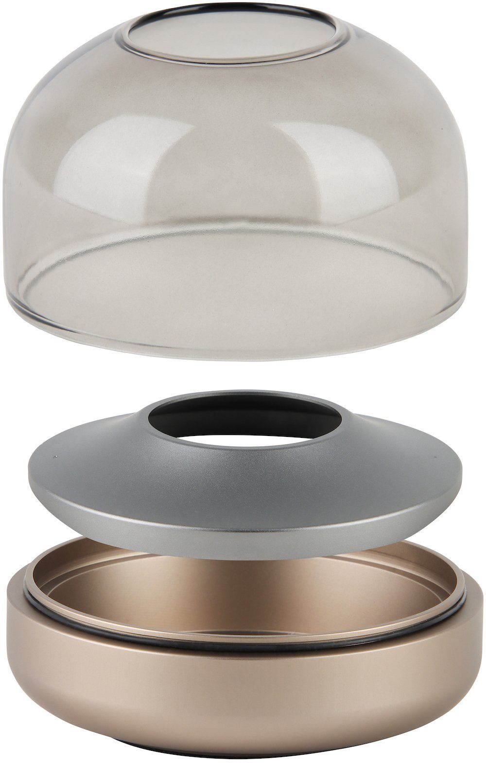 kooduu Windlicht Glow 08, hochwertiges Aluminium Designer Windlicht