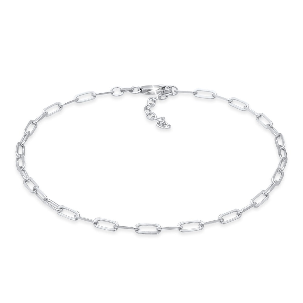 Elli Elli Bracelet de Cheville Collier à maillons pour femmes Oval Basic Été Trend rég Bijoux
