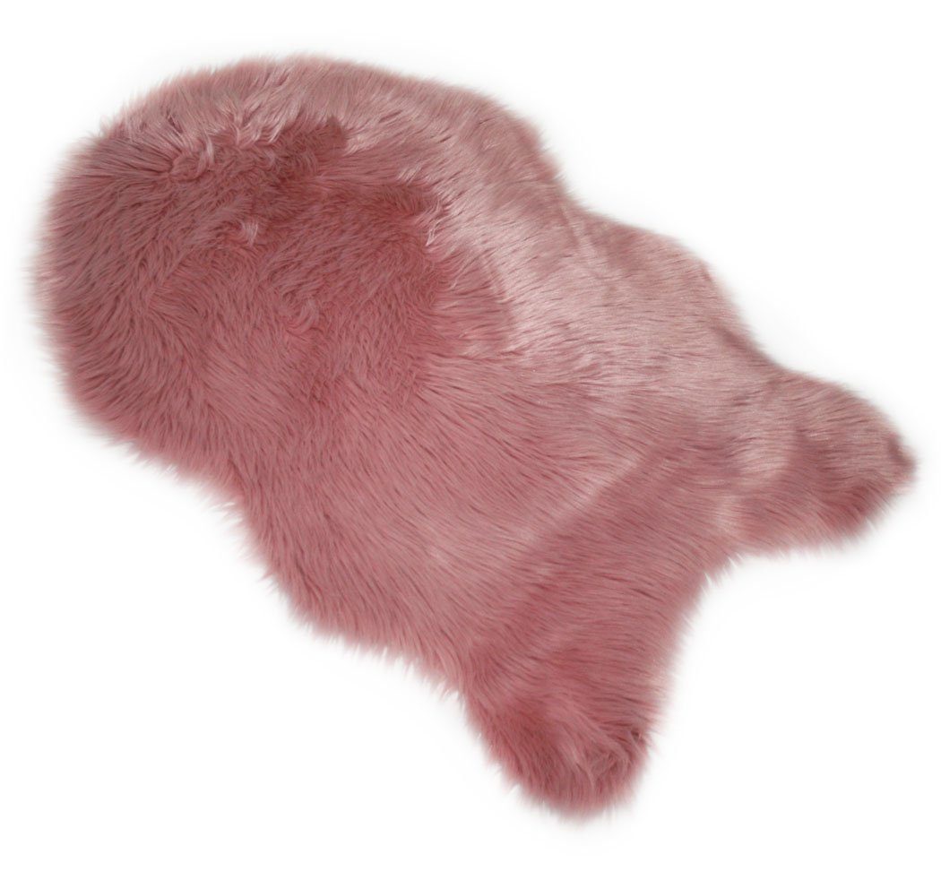 Fellteppich Kunst-Schaffell rosa (11831) (600019), KMH