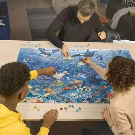 Puzzle 3000 Teile - Bunter Unterwasserspaß