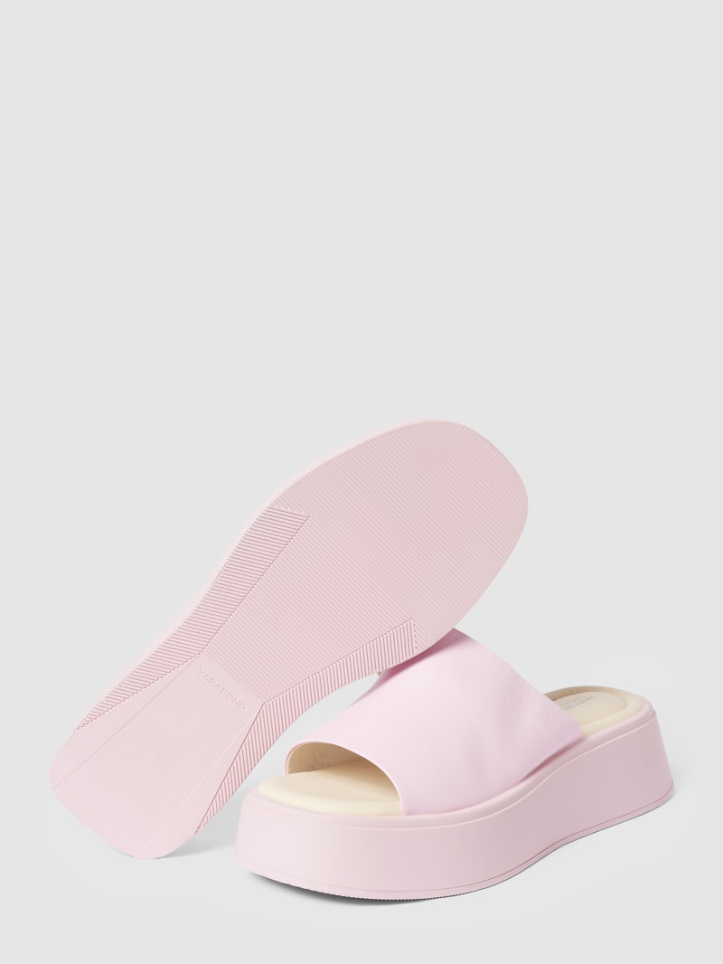 Pantolette aus echtem Leder Modell 'COURTNEY' in rosa