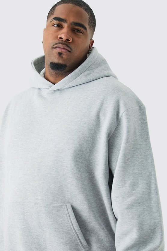 Plus kastiger Oversize Trainingsanzug mit Kapuze