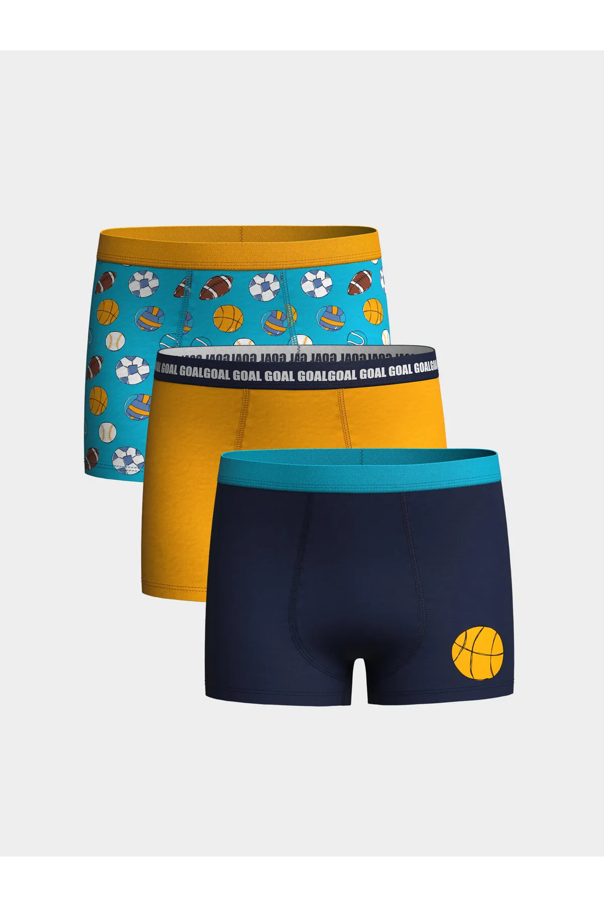LC Waikiki  Jungen-Boxerset aus bedruckter Baumwolle im 3er-Set