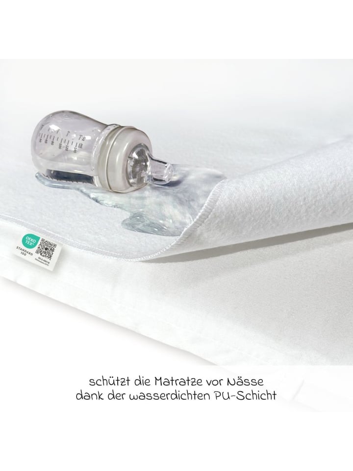 Makian Wasserdichte Betteinlage / Matratzenauflage für in weiss günstig kaufen onesize