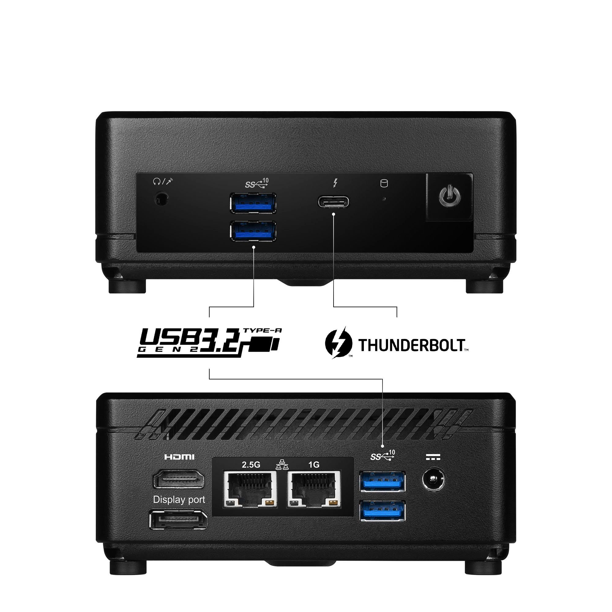 MSI CUBI 5 12M-021BDE Mini-PC (Intel Core i5 1255U, Iris® Xe Graphics, Luftkühlung)