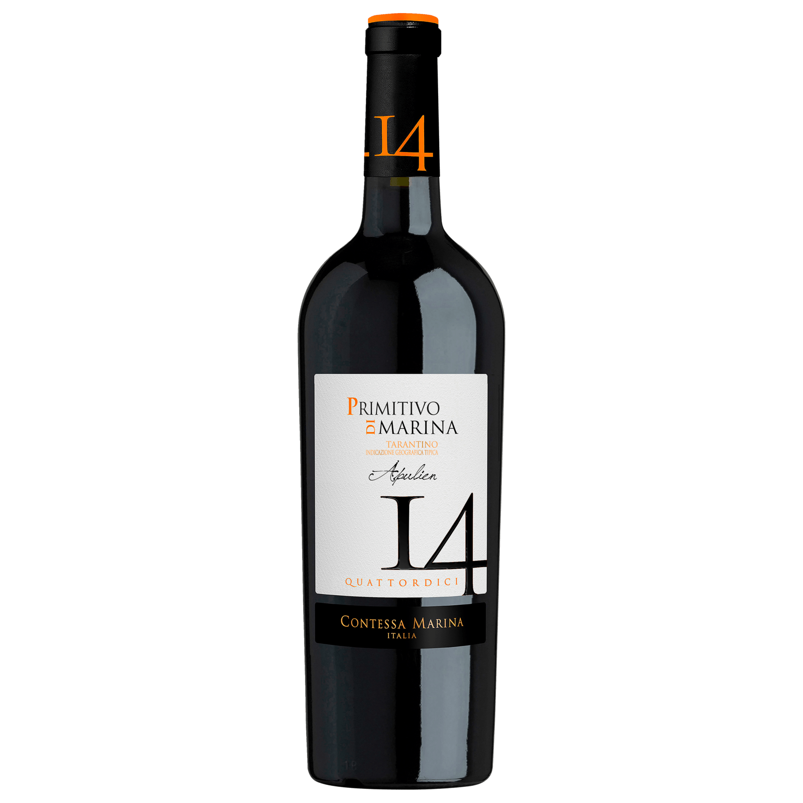 14 Quattordici Rotwein Primitivo di Marina IGT trocken 0,75l