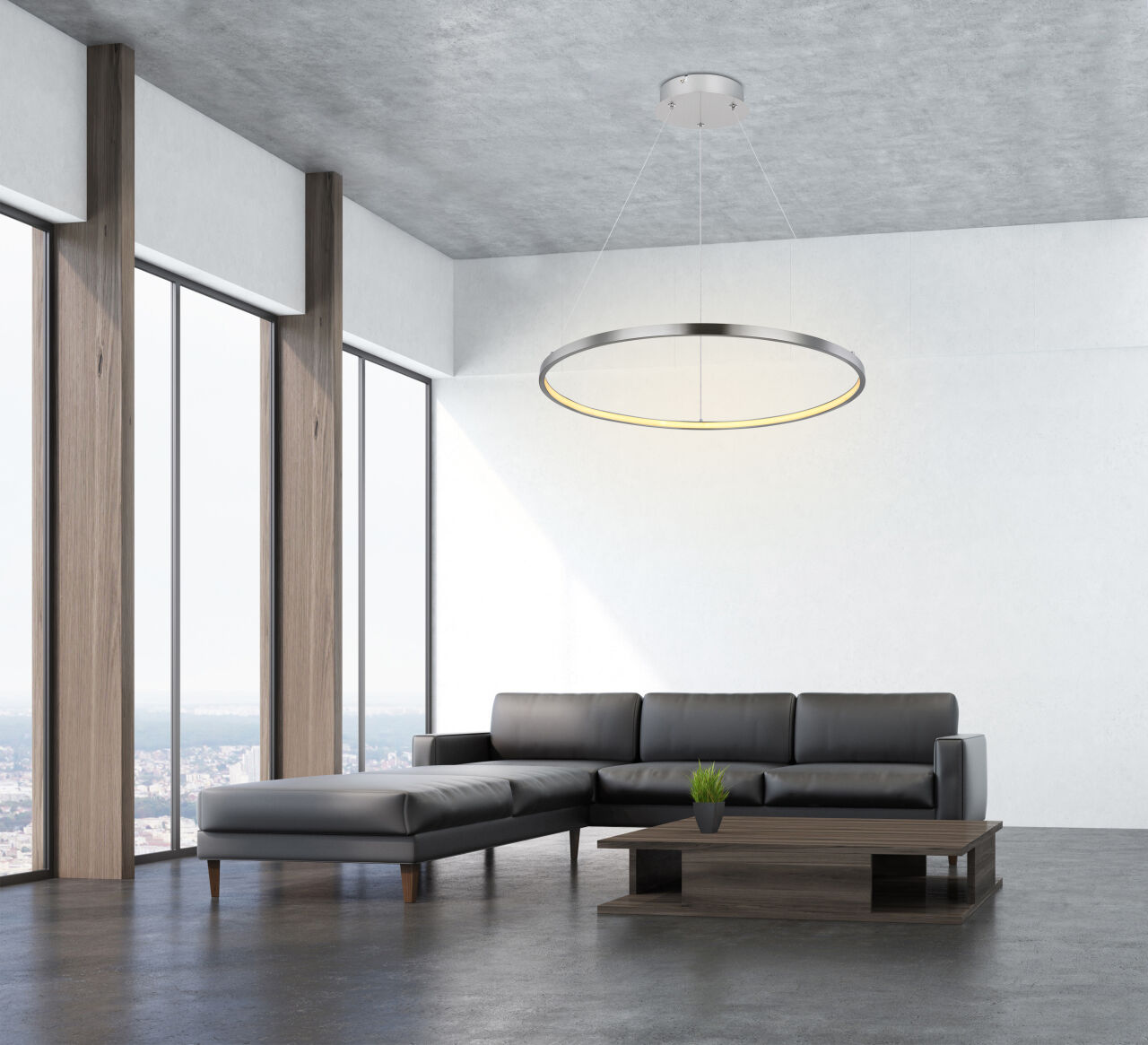 Globo Lighting - RALPH - Hängeleuchte Metall Nickel matt, LED