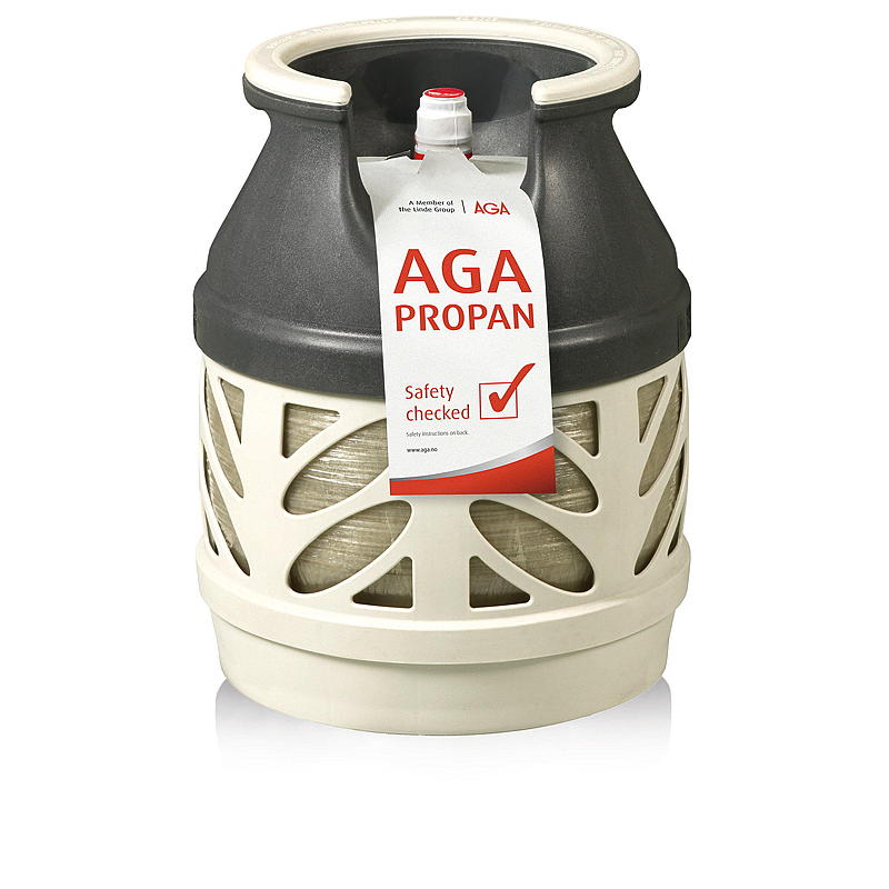 Propan 5 kg Kompositt, bytte, Aga