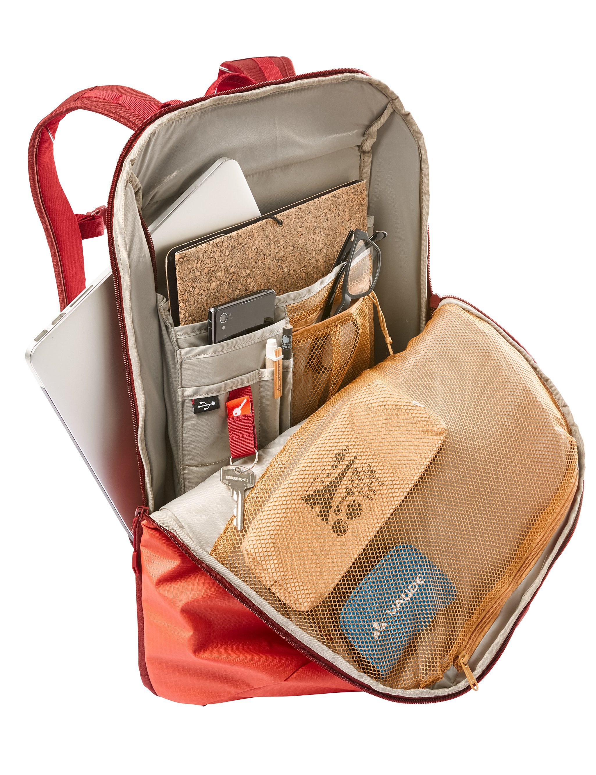 VAUDE Wanderrucksack CityTravel Backpack (Kein Set), Grüner Knopf