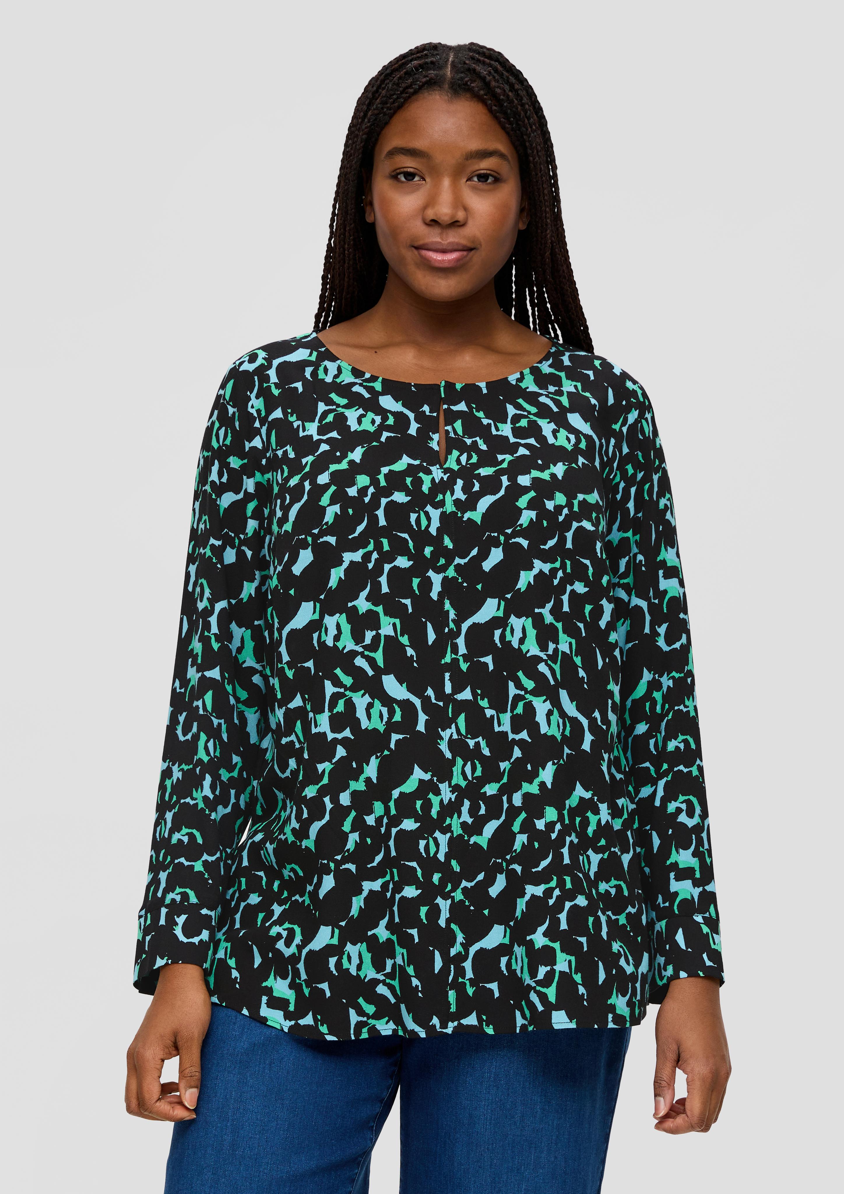 Crêpe-Bluse aus reiner Viskose  2138782-99A4