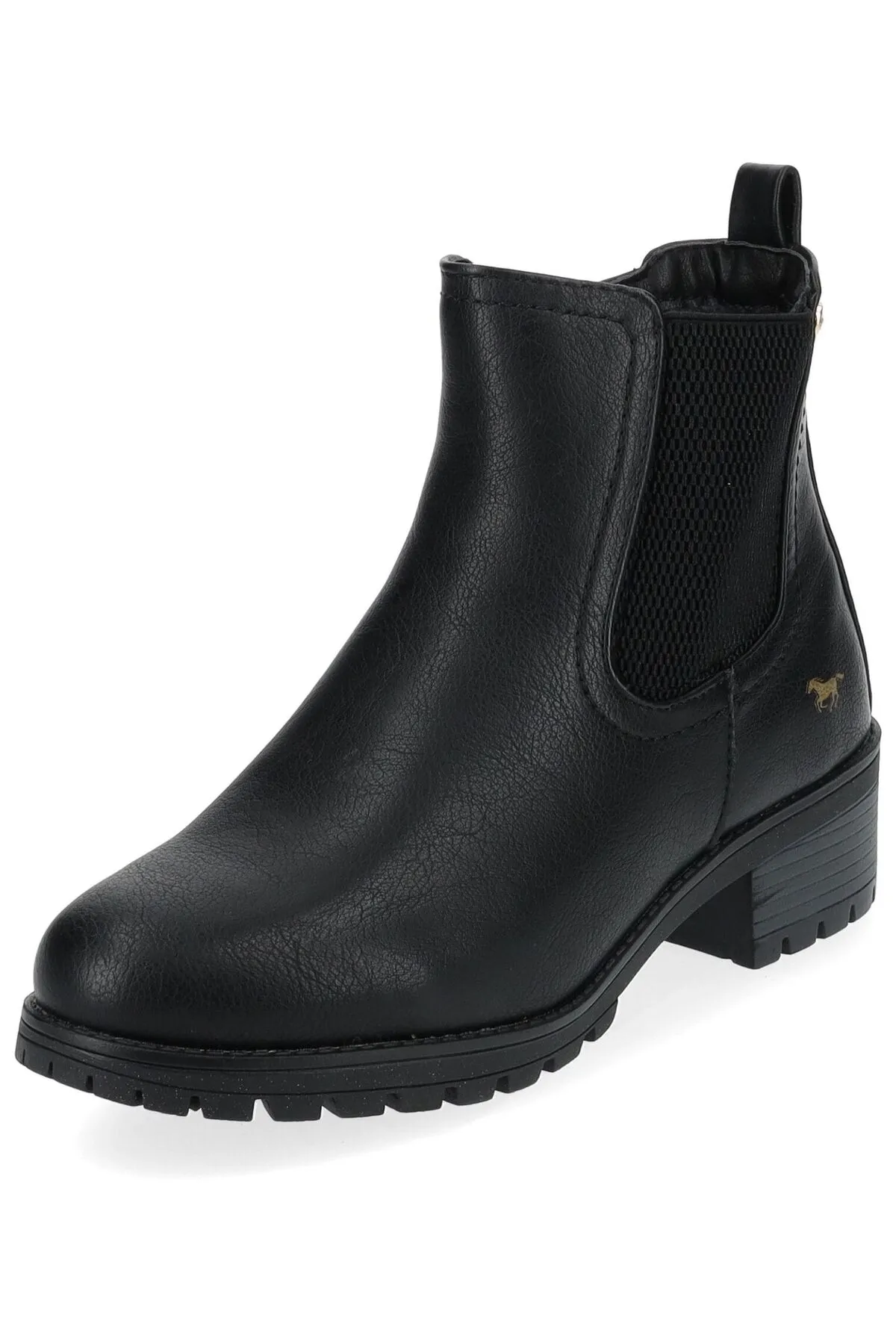 Mustang  Stiefelette - Schwarz - Blockabsatz