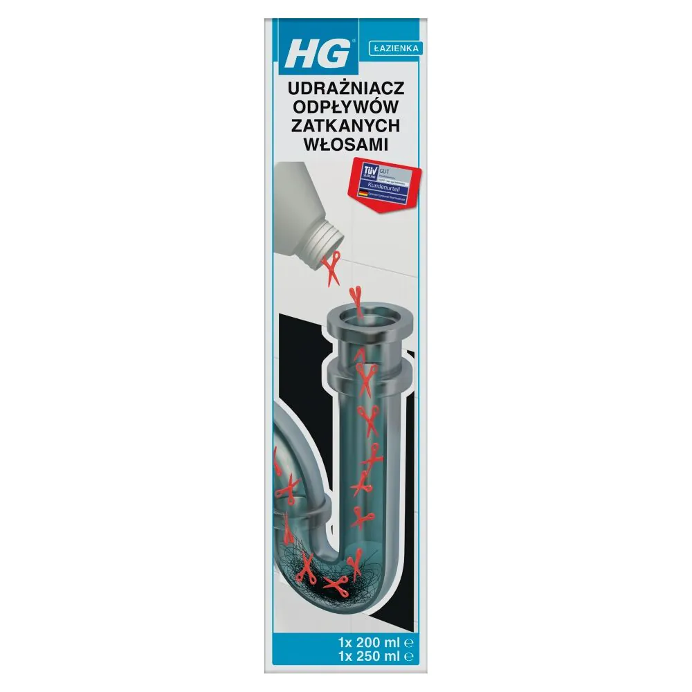 HG Sredstvo za odčepljivanje isušivanja kose 450 ml