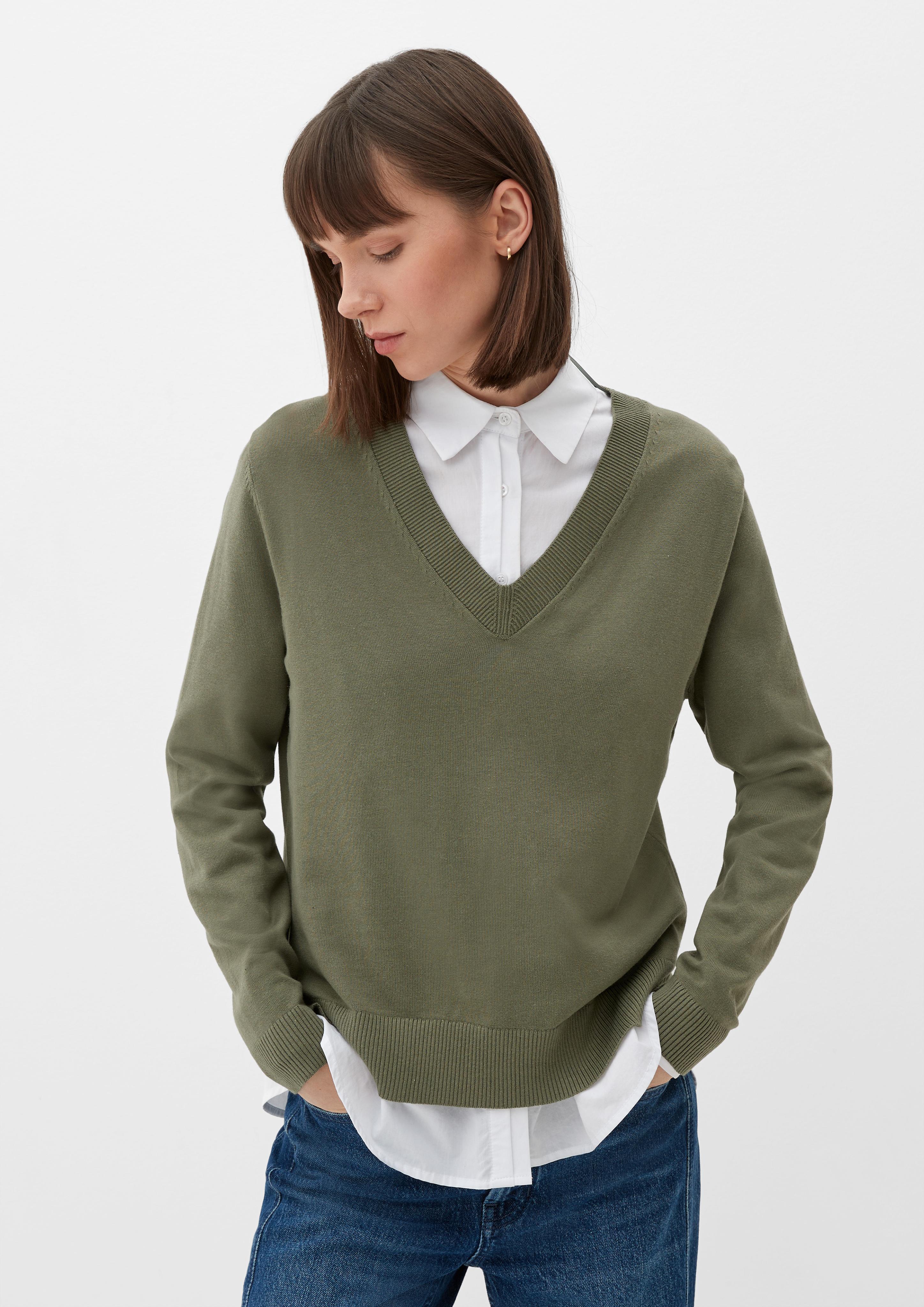 Feinstrickpullover aus Viskosemix  2118888-7928