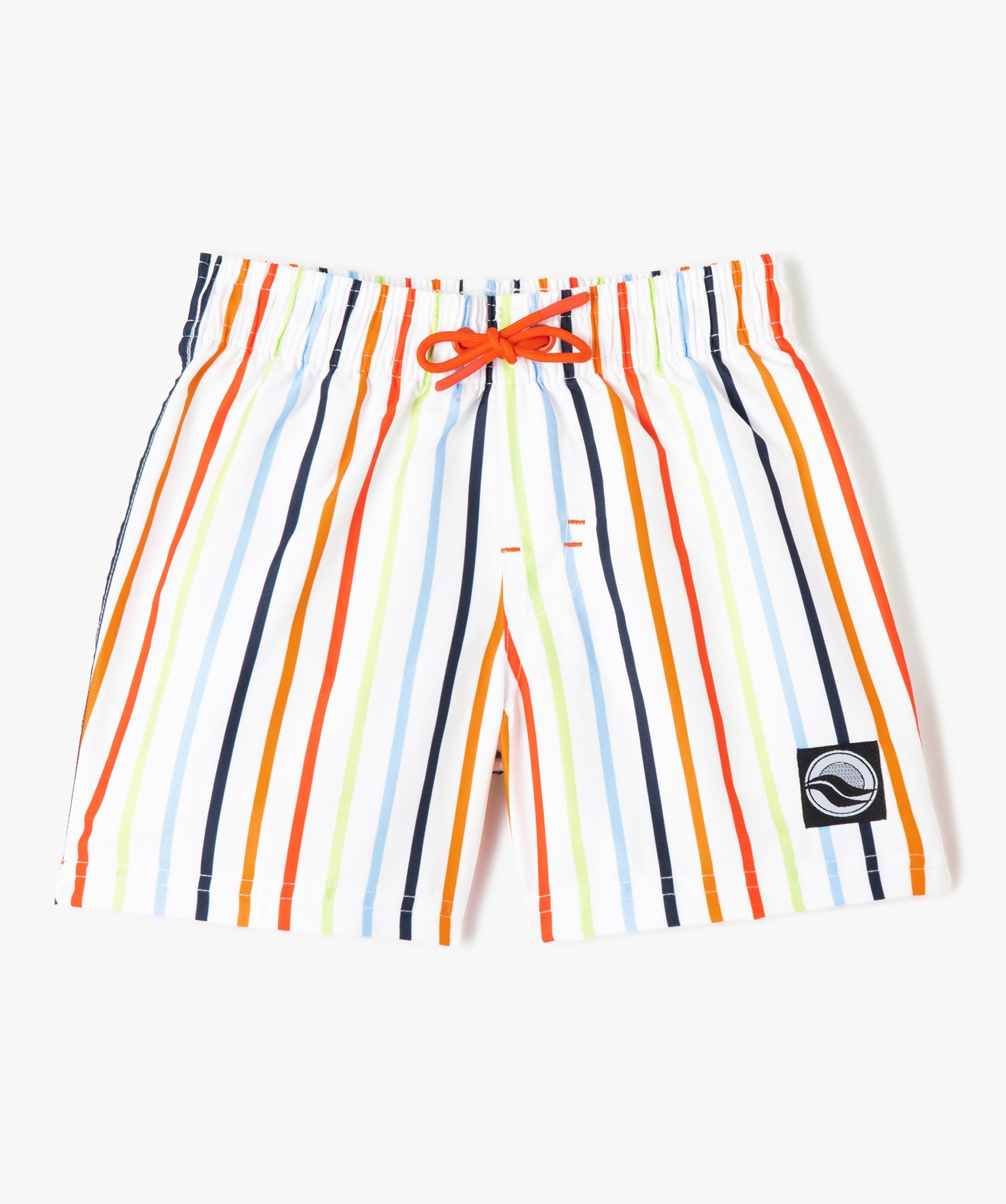 Short de bain Garçon à rayures multicolores raye | GEMO