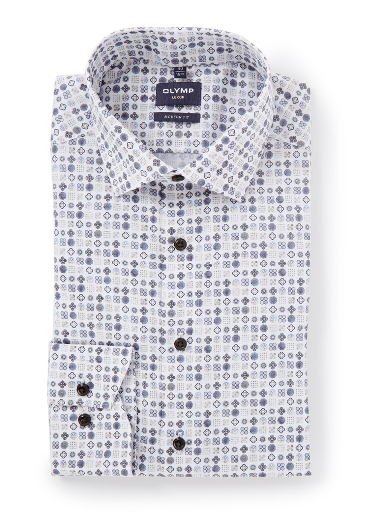 Olymp Luxor regular fit shirt with print