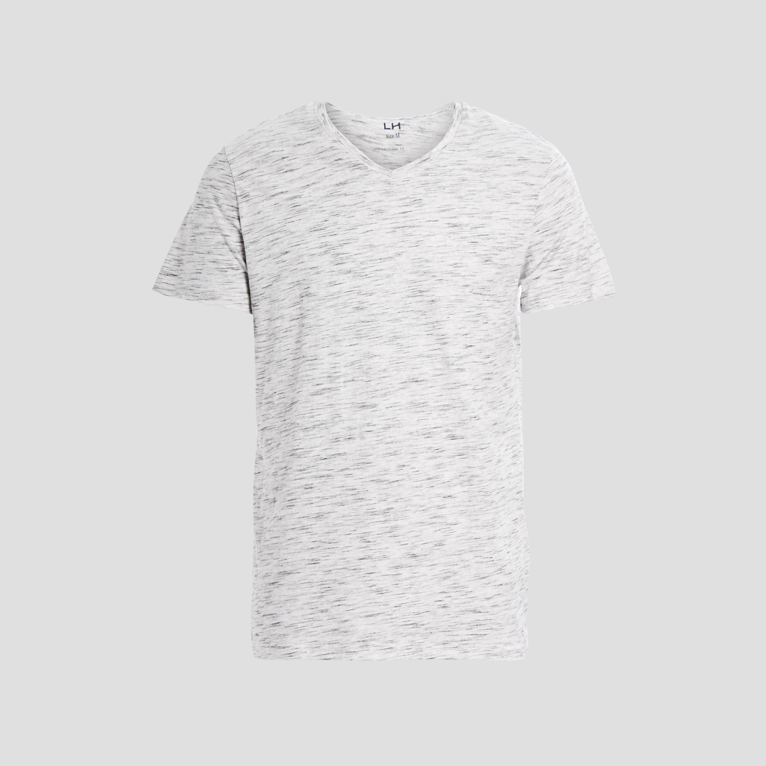 T-shirt manches courtes chiné ecru homme | La Halle