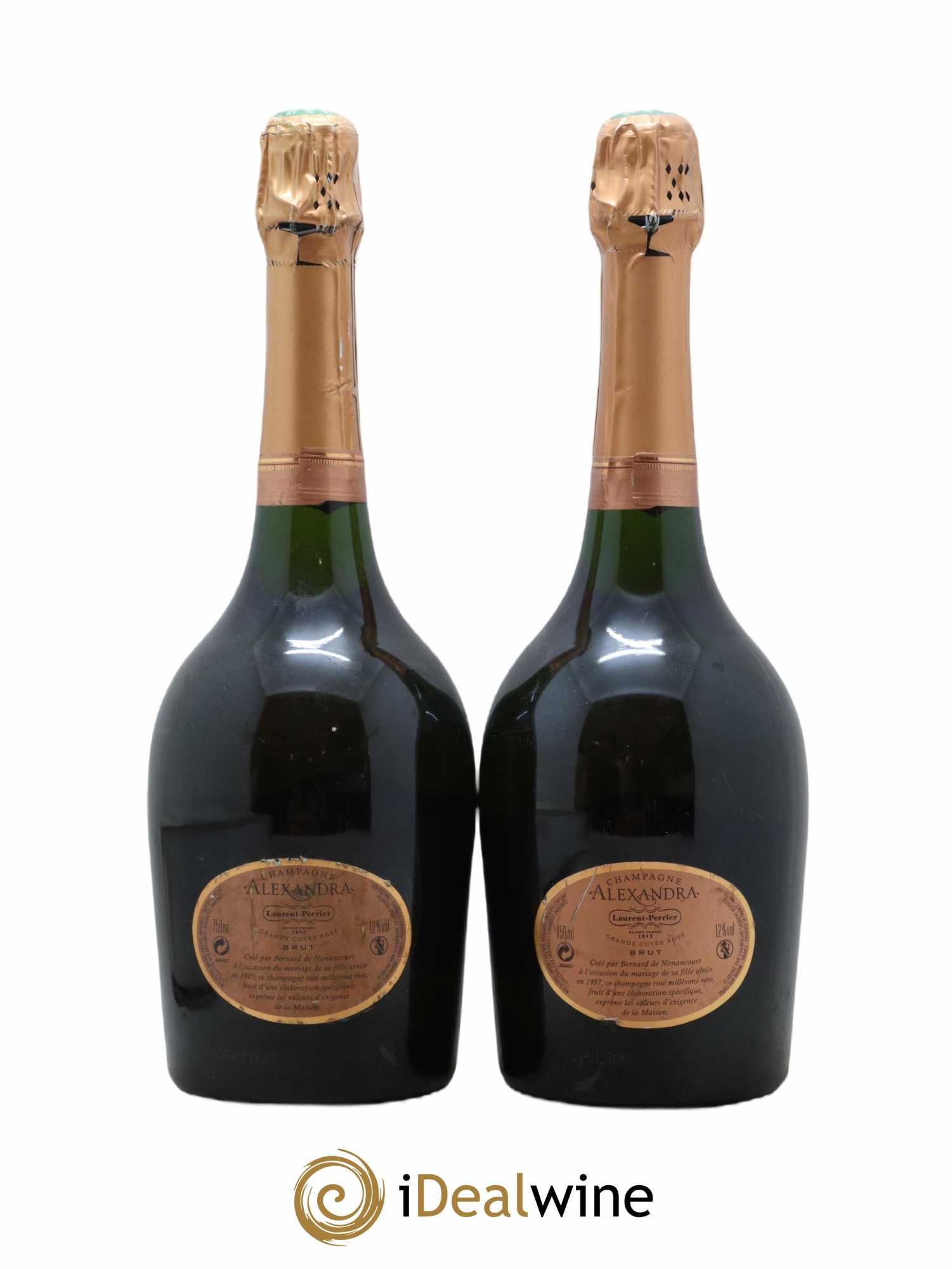Cuvée Alexandra Laurent Perrier  2004 - Lot de 2 Bouteilles