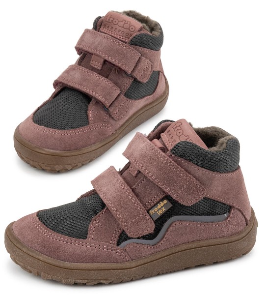 Froddo ~ Tex Wool MidCut Klett Winter + TEX ~ Grey/Pink