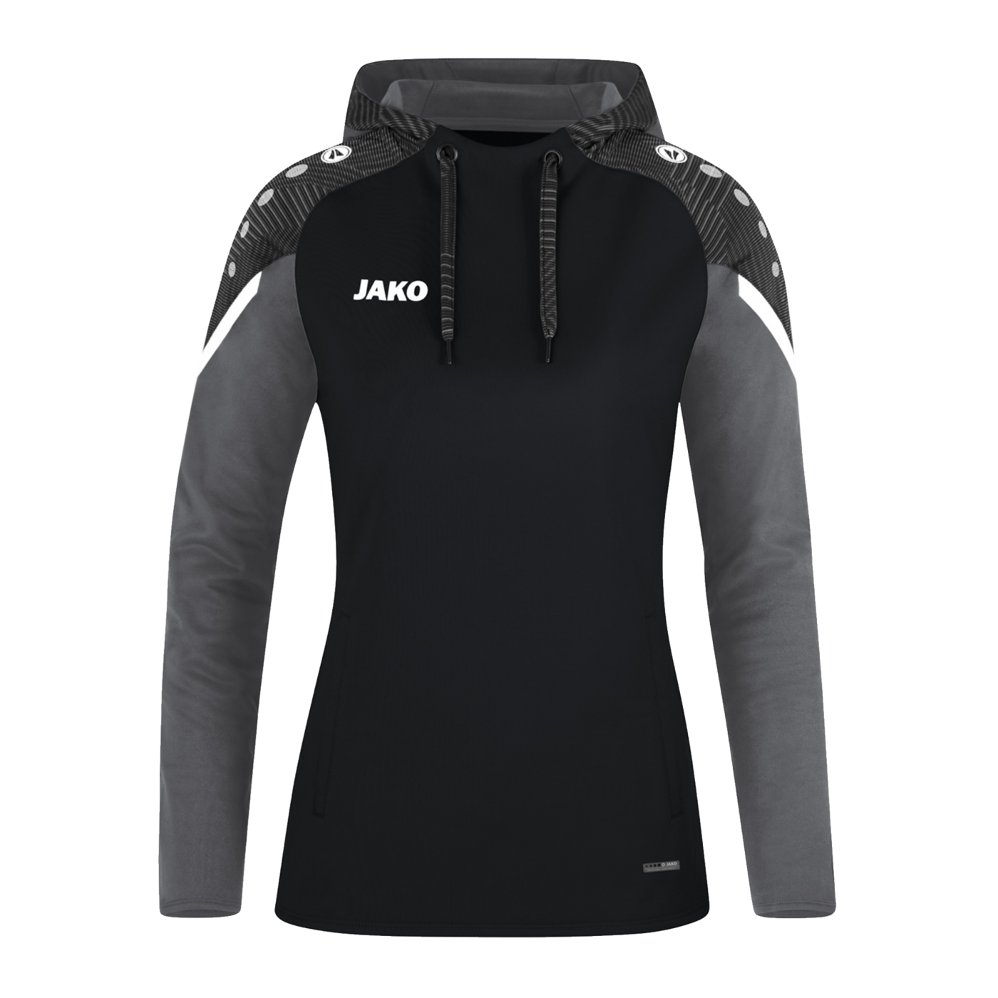 JAKO Performance Hoody Damen Schwarz Grau F804