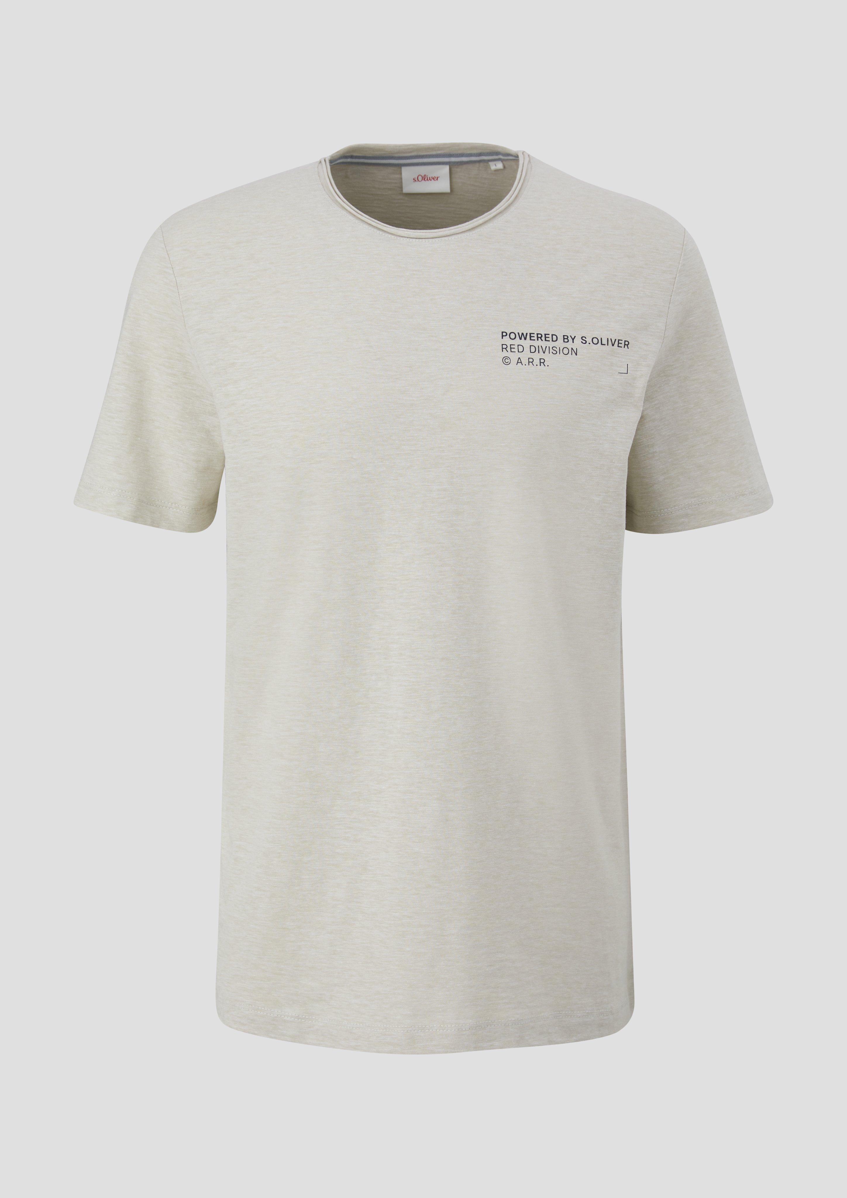 T-Shirt mit Flammgarnstruktur  2141468-01W1