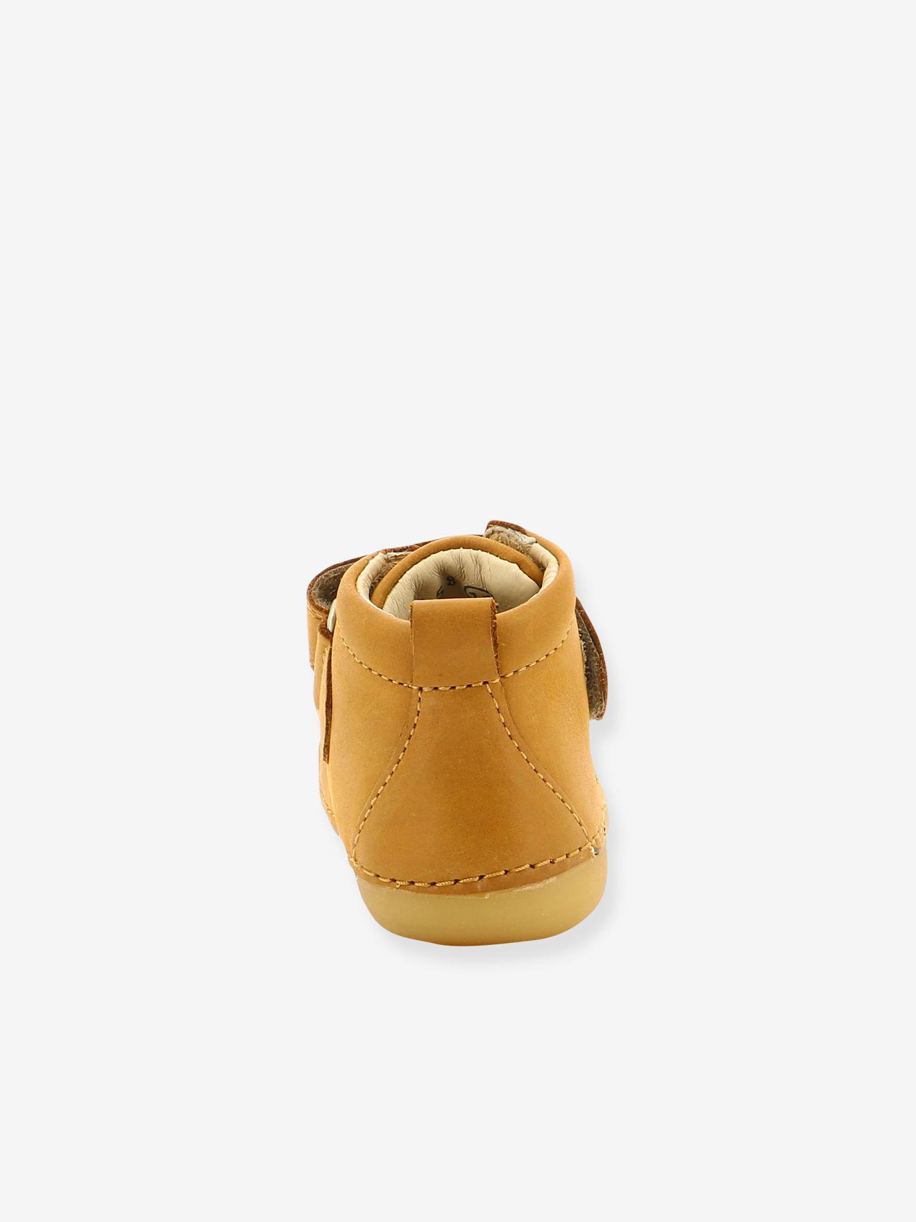 Bottillons cuir bébé garçon Sabio KICKERS® 1ers pas camel