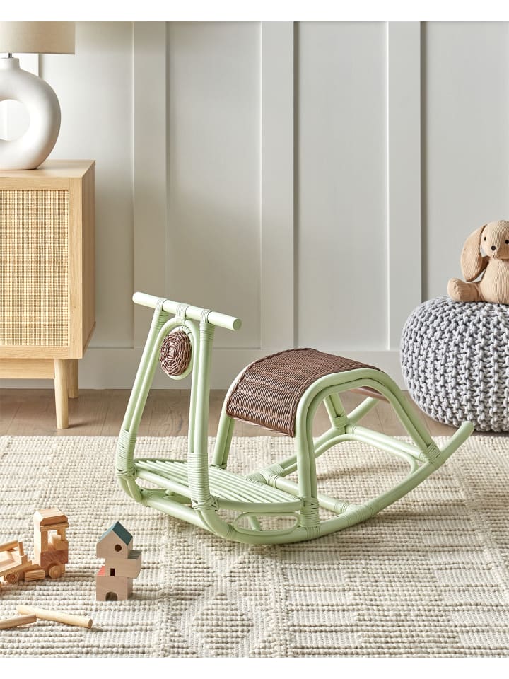 Beliani Kindersessel ASPRIA in Grün/Braun - (W) 42 x (H) 53 x (L) 85 cm günstig kaufen onesize