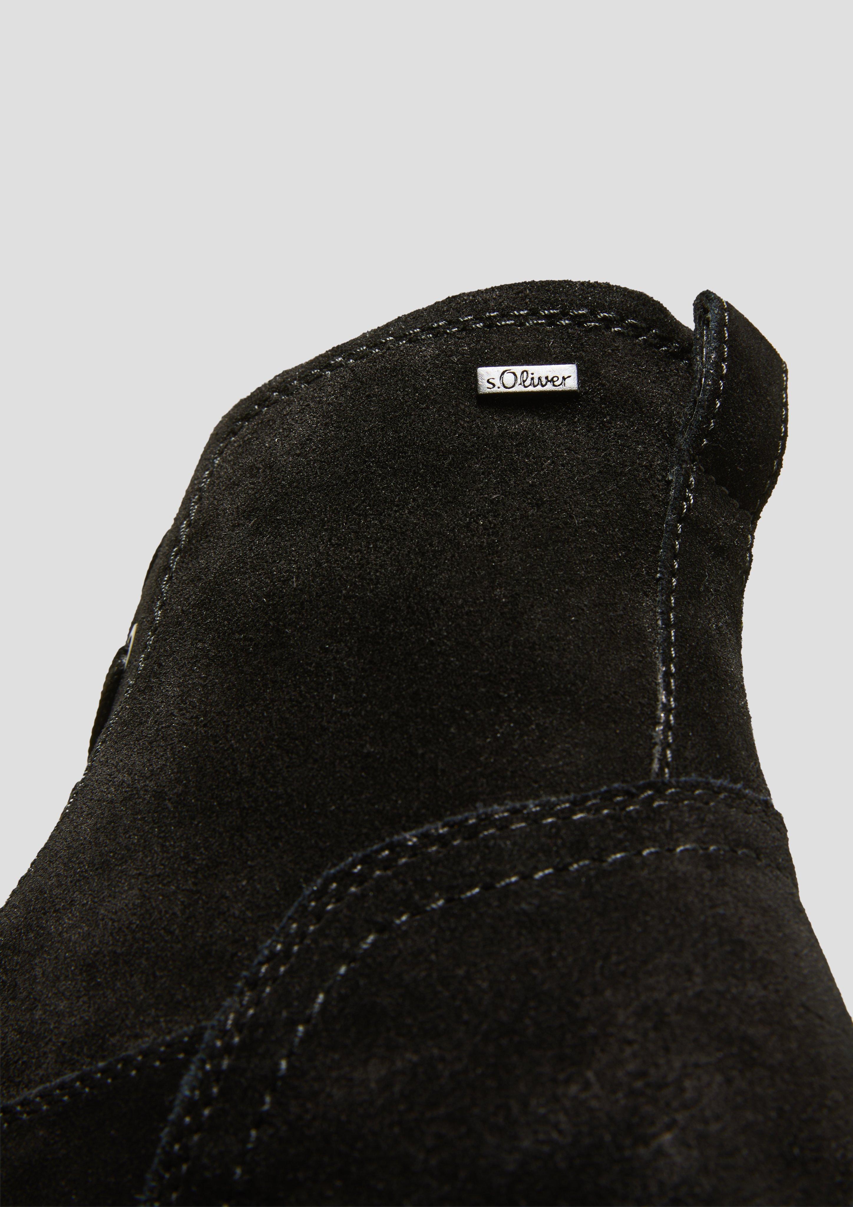 Gefütterte Stiefel aus Veloursleder  6008572-001