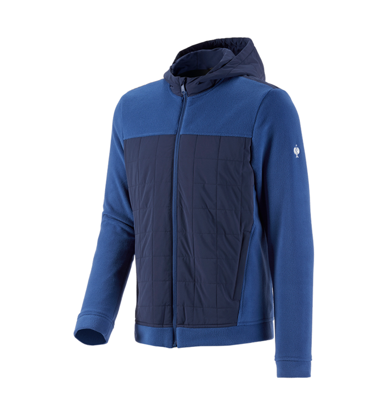 Hybrid Kapuzenfleecejacke e.s.concrete