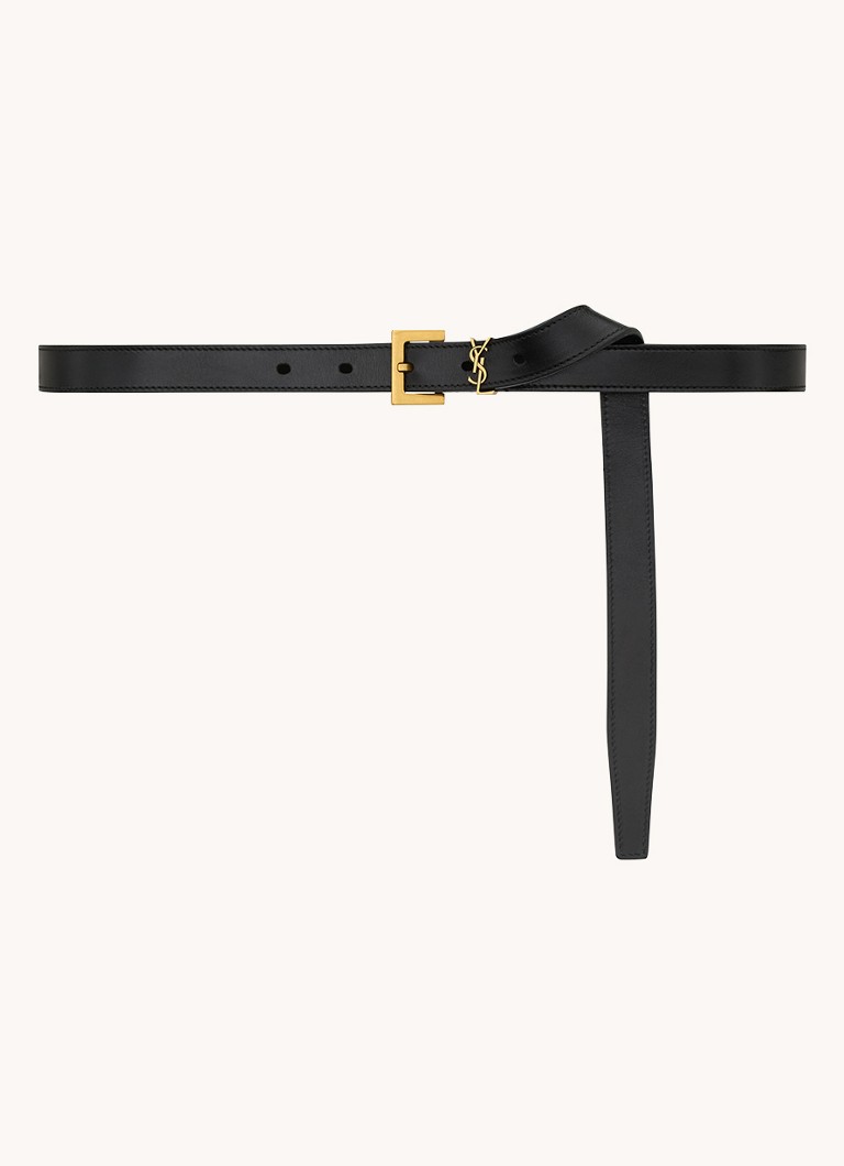 Curea Saint Laurent Cassandre din piele de vitel