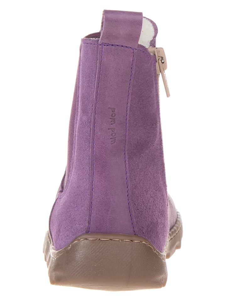 POM POM Leder-Barfußschuhe in Violett günstig kaufen
