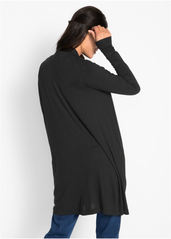 Leichte Long-Shirtjacke, langarm