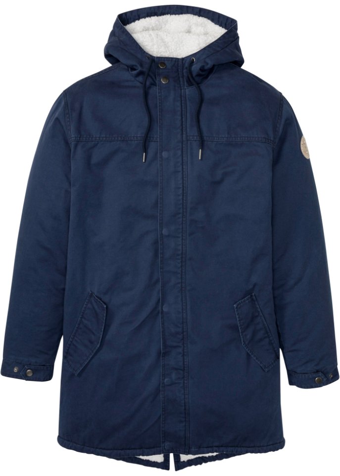 Parka mit Fellimitat-Futter